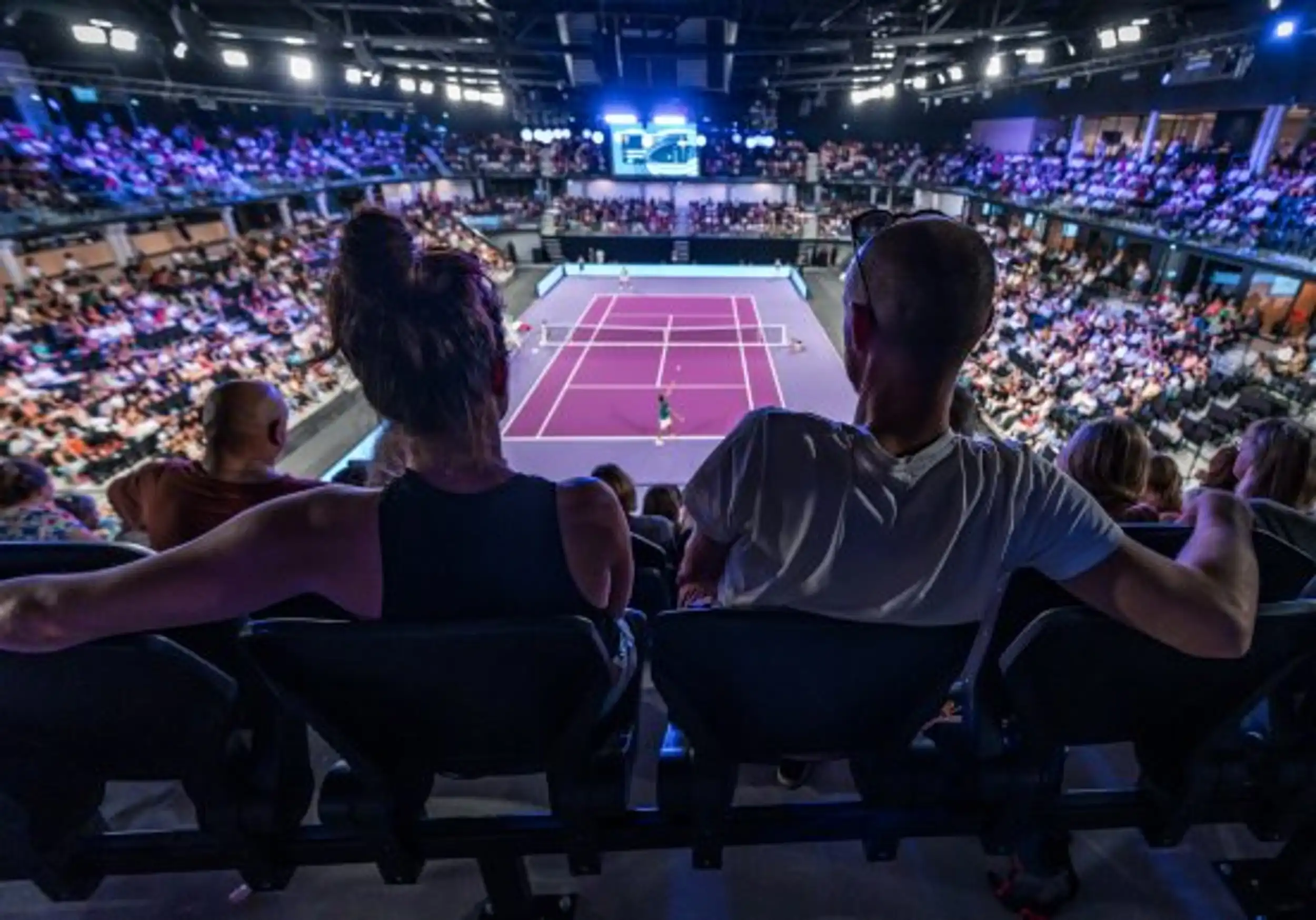 Spectateurs du palais des sports de Caen