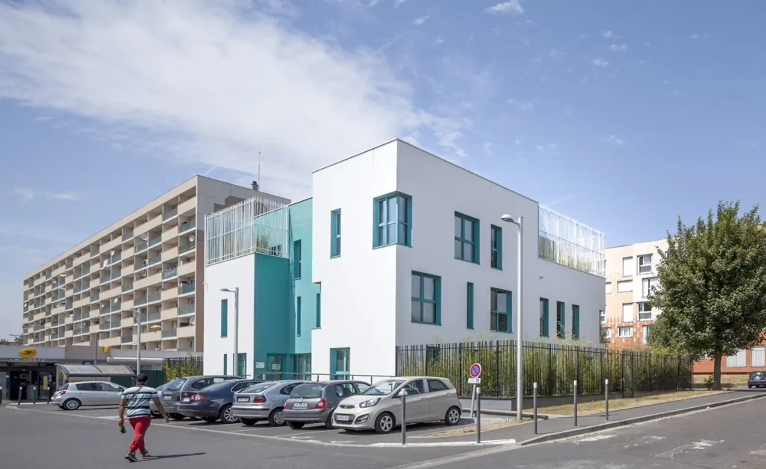 Vue large du pôle de santé Grâce de Dieu à Caen