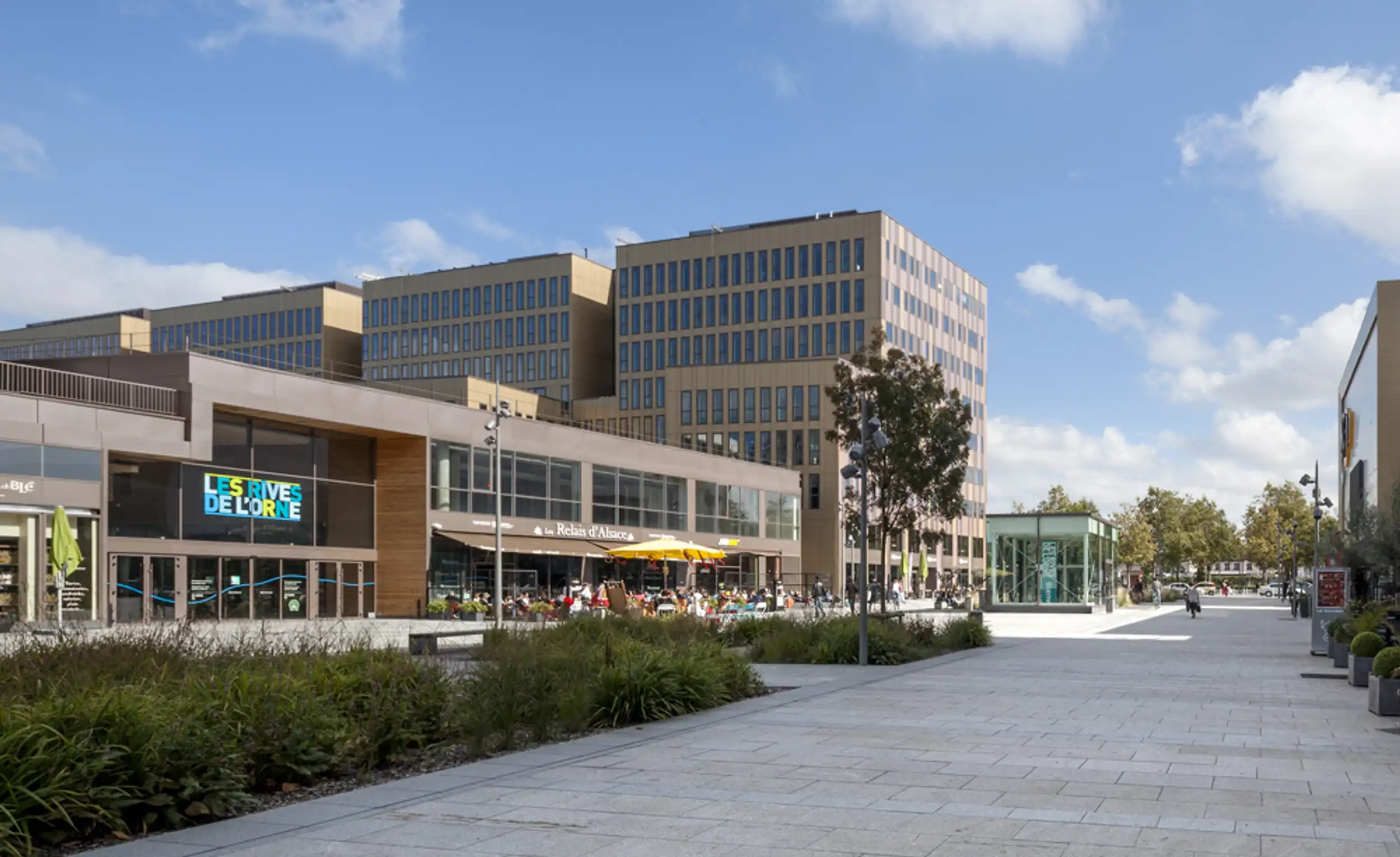 esplanade centrale des rives de l'Orne